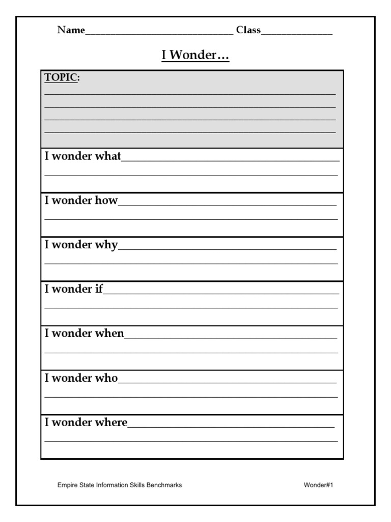 Wonder1-I Wonder | PDF