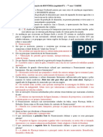 Atividade de Fixação de HISTÓRIA - 7º Ano TARDE - CORREÇÃO