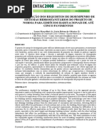 Avaliação Dos Requisitos de Desempenho Dos SPHS Do Projeto de Norma de Desempenho