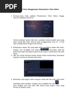 Download Tutorial Mengedit Video Menggunakan Wondershare Video Editor by zamoen SN312983208 doc pdf