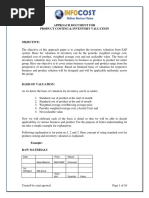 Inventory Valuaiton Approach