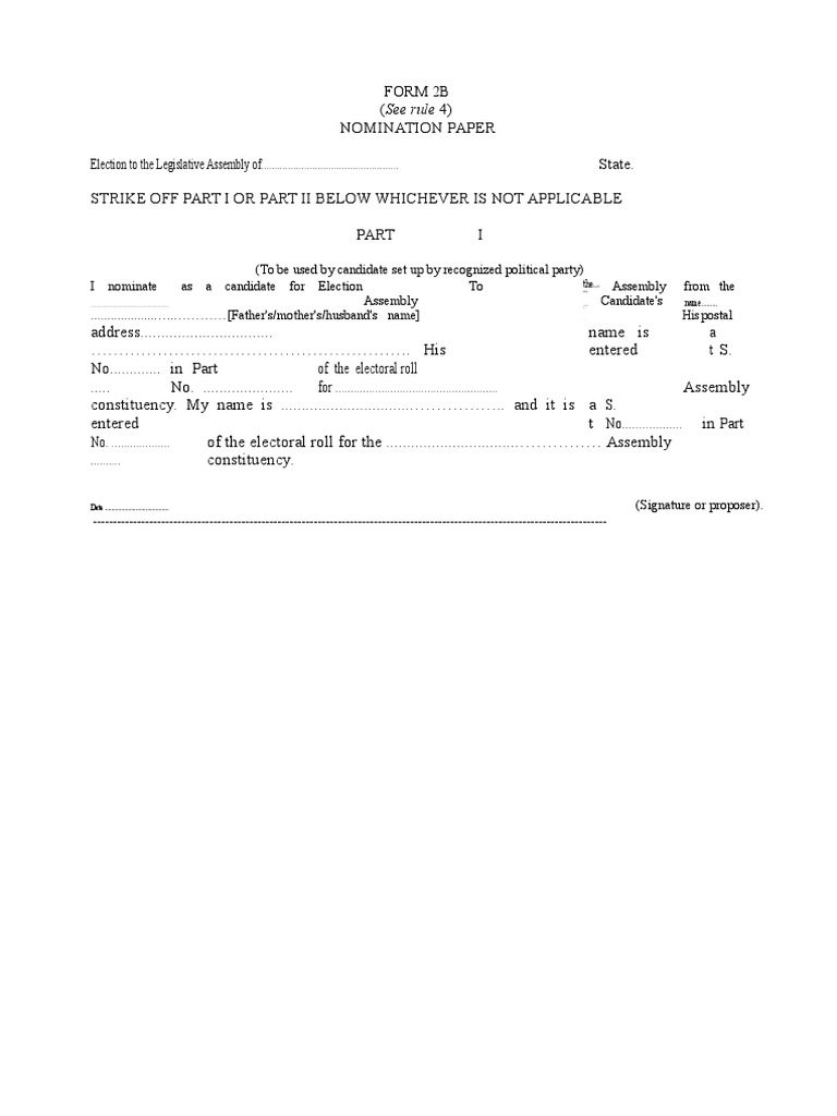 FORM 2B - Word Format | PDF | Government | Justice