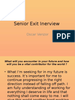 Senior Exit Inerview