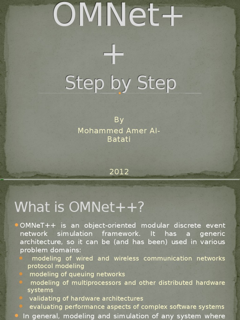 OMNeT++ Simulation Framework Guide | PDF | Teaching Methods & Materials ...