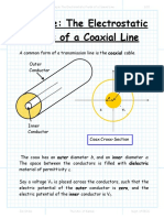 Example The Electorostatic Fields of A Coaxial Line