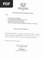 Circular Nº 20 - Proposta de Estatuto Orgânico Da Inspecção Mºpº