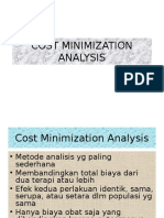 Cost Minimization Analysis