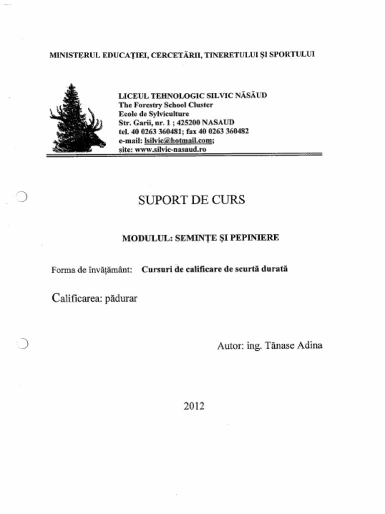 Modul 1 Seminte Si Pepiniere