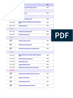 Calendar Evenimente Internationale