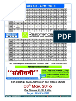 AIPMT 2016 Answer Key with Explanations