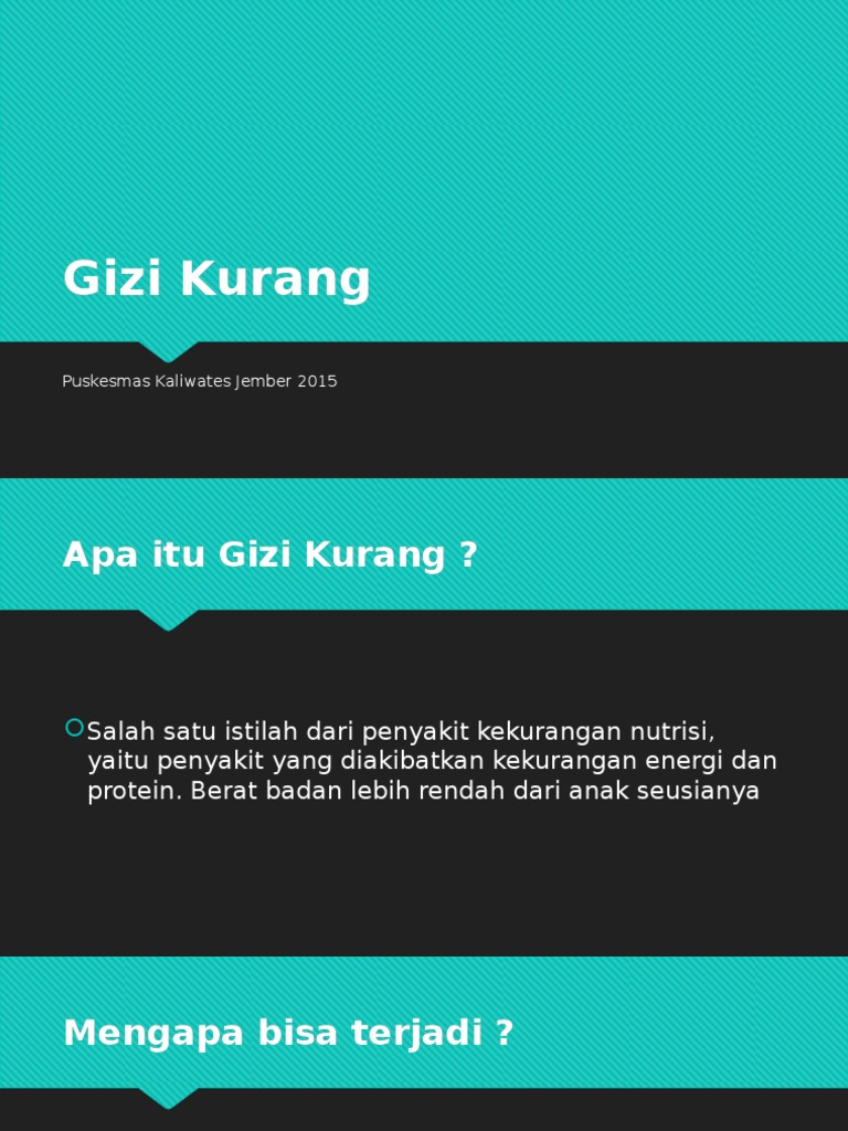 PPT Gizi Kurang