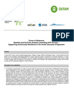 Oxfam - ToR KAP and Baseline and Endline Analysis 2016-2017#