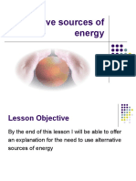 Alternative Sources of Energy