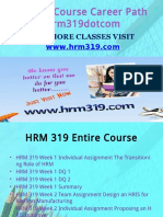 HRM 319 Course Career Path Begins Hrm319dotcom