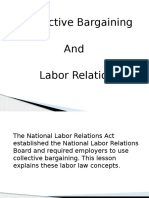 Collective Bargaining and Labor Relations