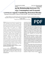 Reinvestigating the Relationship between CO2 Emission, Energy Consumption and Economic Growth in Nigeria Considering Structural Breaks