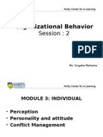 Organizational Behavior: Session: 2