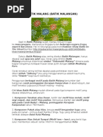 Download Ciri Khas Batik Malang by MuchammadYusufP SN313017368 doc pdf