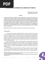 A Inversão Econômica Da Ordem Do Templo