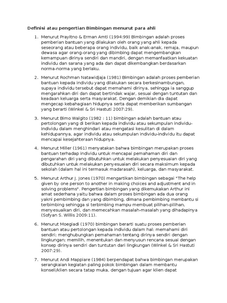 Definisi Atau Pengertian Bimbingan Konseling Pdf