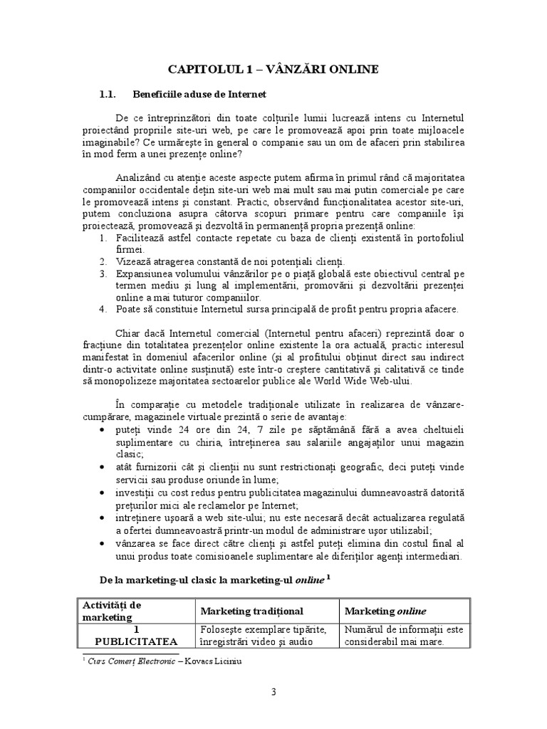 Vanzari Online | PDF