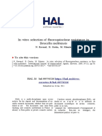 In vitro selection of fluoroquinolone resistance in Brucella melitensis