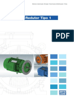 WEG Motor w22 para Redutor Tipo 1 50040243 Catalogo Portugues BR