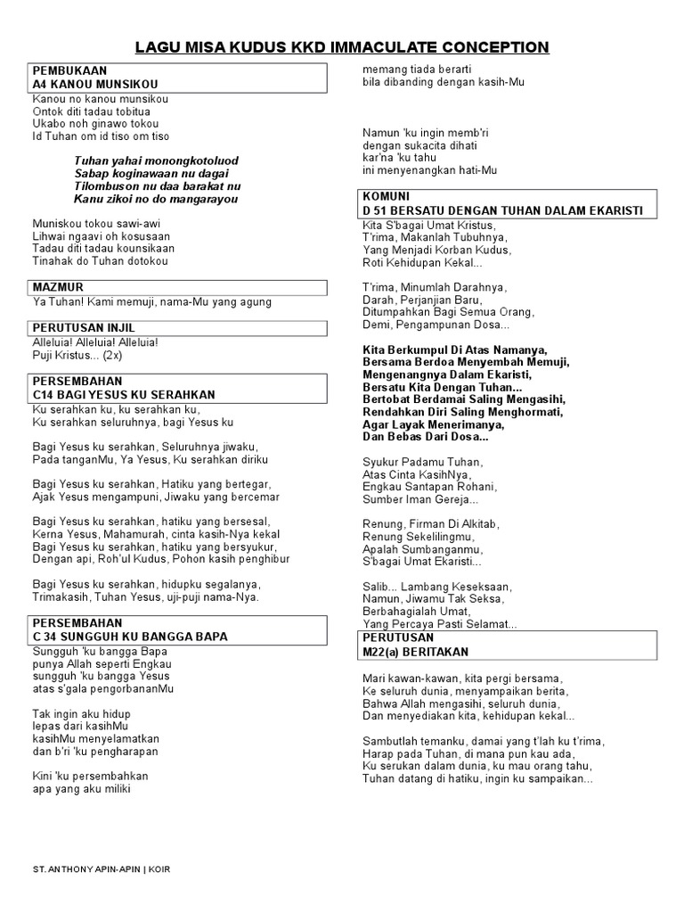 Misa Pelajar Pdf