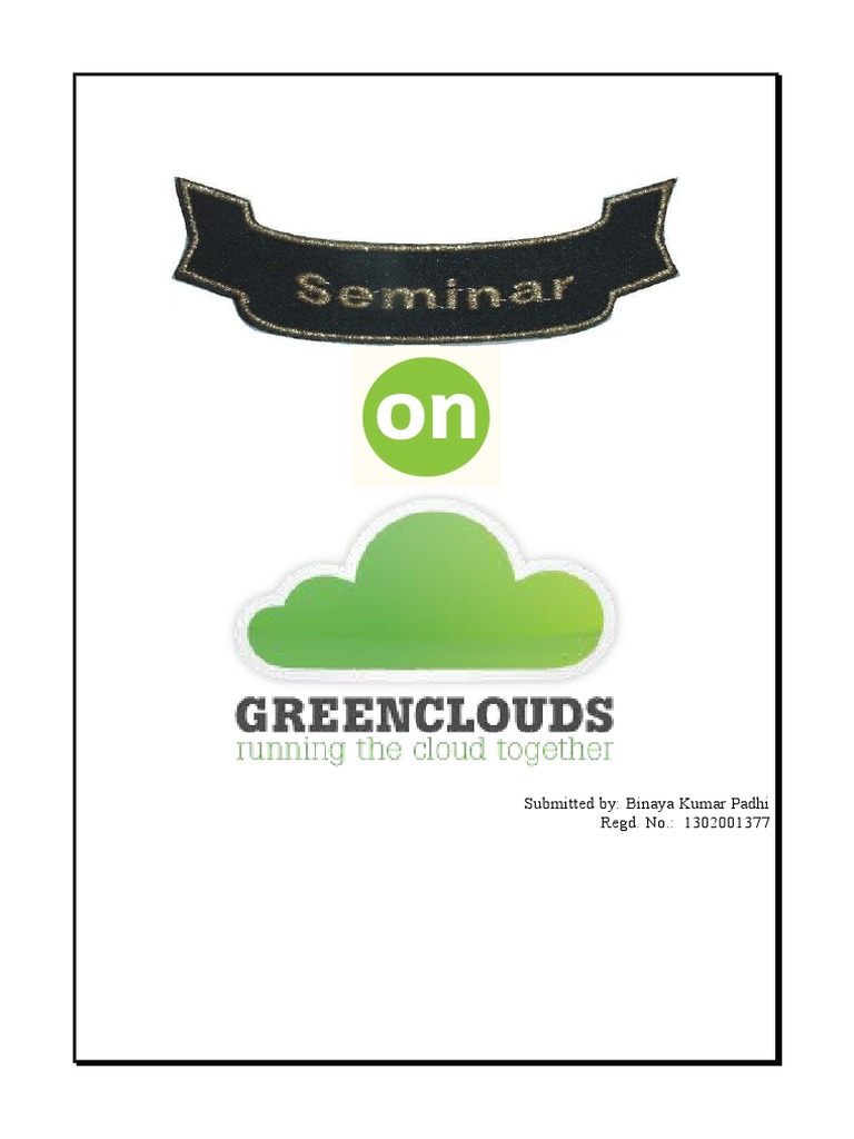 Green Cloud Computing Solutions Report | PDF | Data Center | Cloud ...
