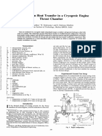 AIAA Experiments On Heat Transfer in A Cryogenic Engine