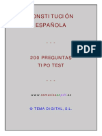 200 Test Constitucion Española