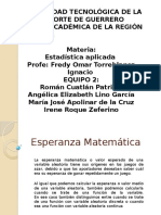 Esperanza matemática, varianza y covarianza en estadística aplicada