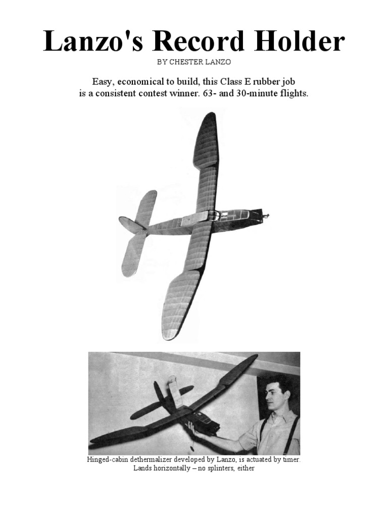 Lanzo's Dethermalizer Design Guide | PDF | Airplane | Flight