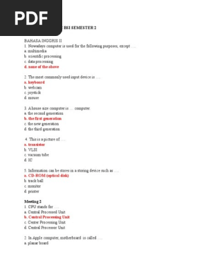Contoh Soal Uts Bsi Semester 2 Pdf