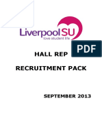 Equal Opportunities Form Hall Rep