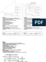 Crucigrama Propiedades de La Materia