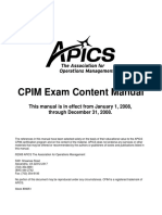 2008 CPIM Exam Content Manual