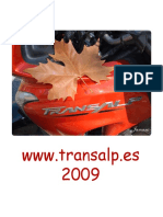 Calendario Honda Transalp 2009
