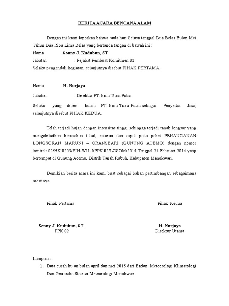 Contoh Laporan Peristiwa Banjir Aneka Macam Contoh