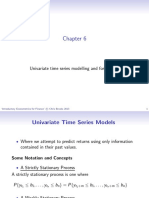 Univariate Time Series Modelling and Forecasting