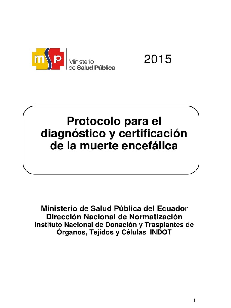 Protocolo Muerte Encefálica Final.1401 15 PDF PDF Angiografía Muerte