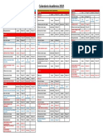 Calendario Académico 2015