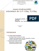 Studiu Asupra Biodiversitatii Arboretului Din UP II Blaj, OS Blaj