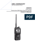 VHF Standard Horizon hx870 Owners Manual