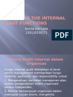 Managing the Internal Audit Functions - IA