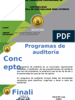 PROGRAMAS DE AUDITORIA.