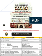 Philippine Cacao Summit - Program as of May 18 2016