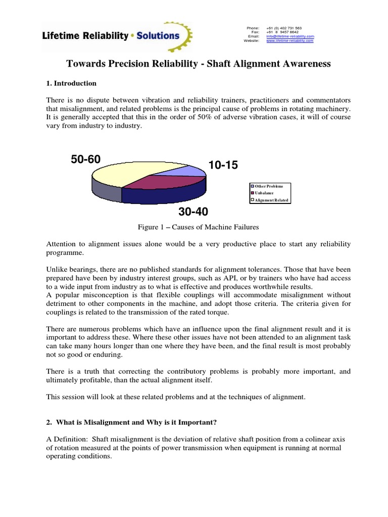 Shaft Precision Alignment Fundamentals | PDF | Manufactured Goods ...