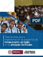 Fortalecimiento Del Ingles en Las Entidades Territoriales