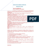 Especificaciones Técnicas para Municipio